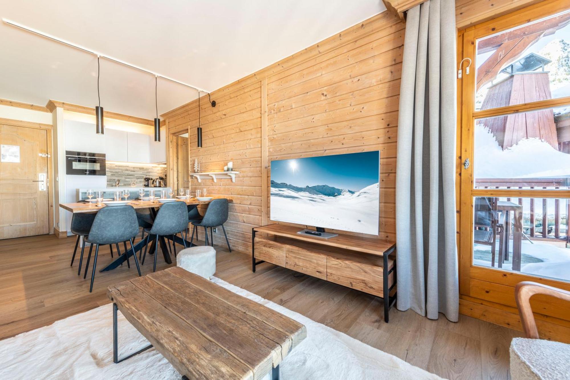 Appt Renove, 6 Personnes Arc 1950 Vue Exceptionnelle Montblanc, Sauna, Hammam, Piscine Int Et Ext Les Arcs  외부 사진